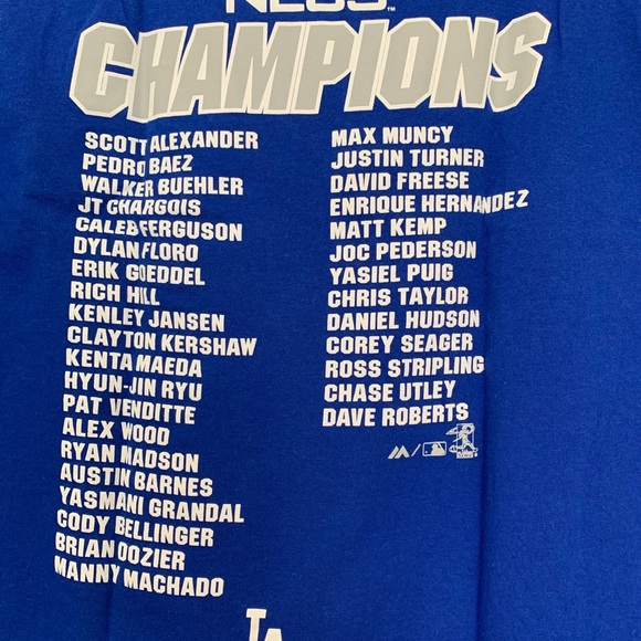 Los Angeles Dodgers Majestic kids tshirt size L - Picture 6 of 6